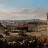 Piazza del Quirinale, Gaspar Vanvitelli, view from the beginning of the XVIII century, Galleria Colonna