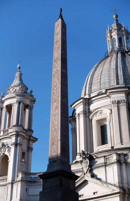 Obelisk wieńczący fontannę Quattro Fiumi, projekt Gian Lorenzo Bernini