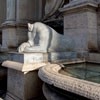 Fontana dell'Acqua Felice, antyczne posągi lwów, Piazza San Bernardo