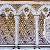 Dekoracje w stylu cosmatesco, lapidarium w krużgankach bazyliki San Giovanni in Laterano, fragment dawnego ołtarza św. Marii Magdaleny
