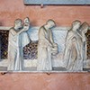 Krużganki bazyliki San Giovanni in Laterano, lapidarium, fragment dawnego ołtarza poświęconego św. Marii Magdalenie