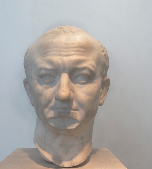 Wespazjan, marmurowa głowa cesarza, Museo Nazionale Romano - Palazzo Massimo