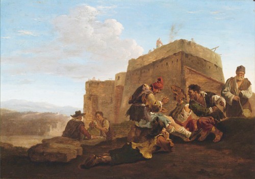 Jan Both i Pieter van Laer, Mały piec wapienny, Szépművészeti Múzeum, Budapeszt