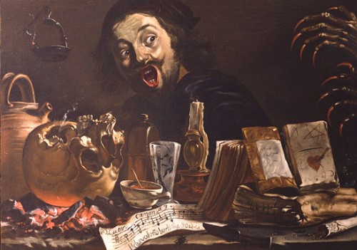 Pieter van Laer, Autoportret z magiczną sceną, Leiden Collection, Nowy Jork