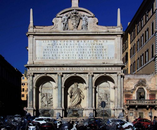 Domenico Fontana, Fontana dell'Acqua Felice (Fontana del Mosè)