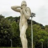 Foro Italico, statue of an athlete, decoration of the tennis court