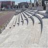 Foro Italico, Stadio dei Marmi, w tle pływania i siedziba włoskiego Komitetu Olimpijskiego (dawnej Accademia di Educazione Fisica)