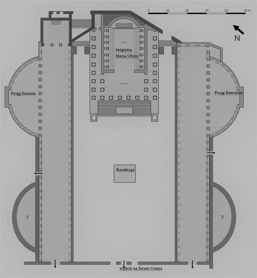 Forum Augusta, plan, zdj. Wikipedia, autor Cassius Ahenobarbus