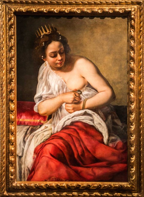 Artemisia Gentileschi, Śmierć Kleopatry, kolekcja prywatna