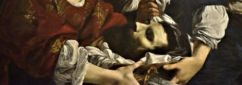 Orazio Gentileschi, Judyta z głową Holofernesa,fragment, Musei Vaticani - Pinacoteca Vaticana