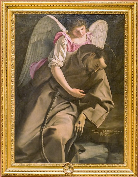 Orazio Gentileschi, St Francis and the Angel, Galleria Nazionale d'Arte Antica, Palazzo Barberini
