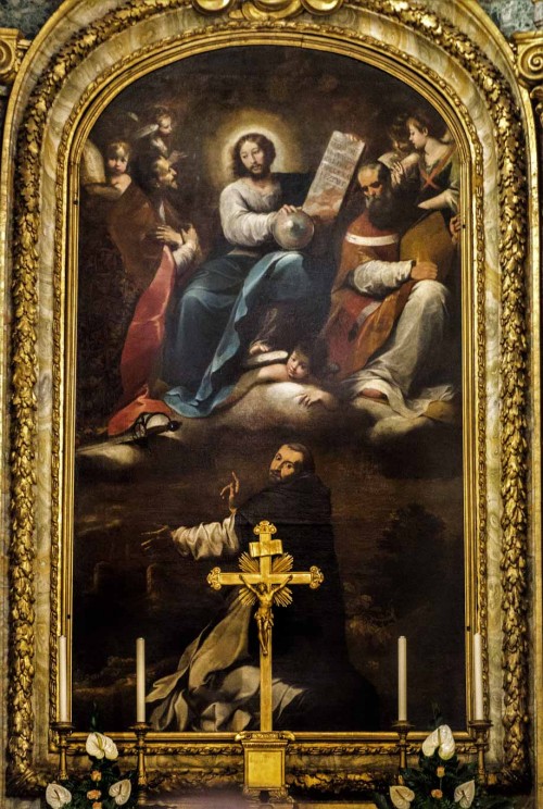Antiveduto Grammatica, Christ the Savior with St. Stanislaus of Krakow, St. Adalbert of Prague and St. Hyacinth Odrowaz, Church of San  Stanislao dei Polacchi