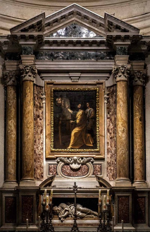 Antiveduto Grammatica, Św. Łukasz malujący cudowny obraz Madonny, kościół Santi Luca e Martina