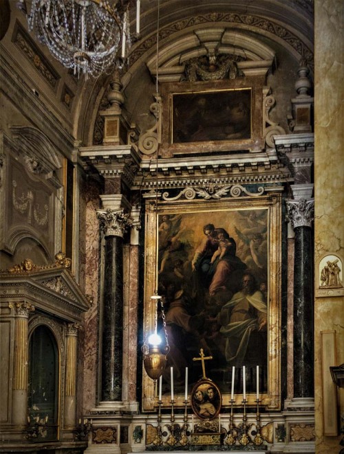 Antivenuto Grammatica, Madonna z dzieciątkiem adorowana przez św. Jacka Odrowąża (Hiacynta) i innych świętych, kościół Santa Maria della Scala