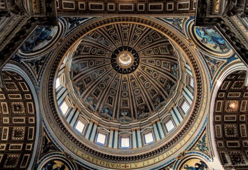 Bazylika San Pietro in Vaticano, dekoracja kopuły