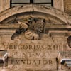 Dragon – element of the Boncompagni coat of arms in front of the enterance to the Gregoriana