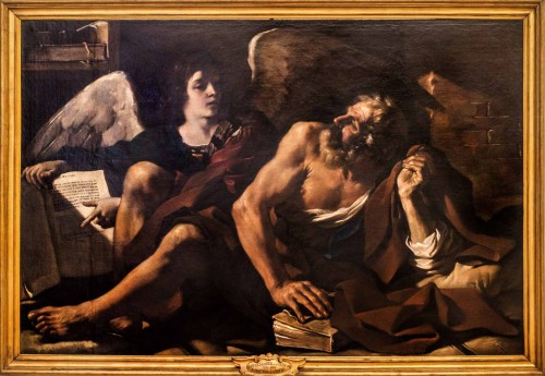 Guercino, St. Matthew with an Angel, Pinacoteca Capitolina