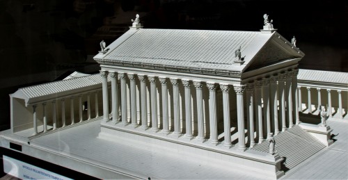 Model of the Hadrianeum (Hadrian’s Temple)
