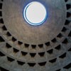 The dome of the Pantheon created at the initiative of Emperor Hadrian – still today one of the most outstanding engineering solutions