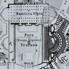 Widok dawnych forów, na lewo (na żółto) - świątynia Trajana