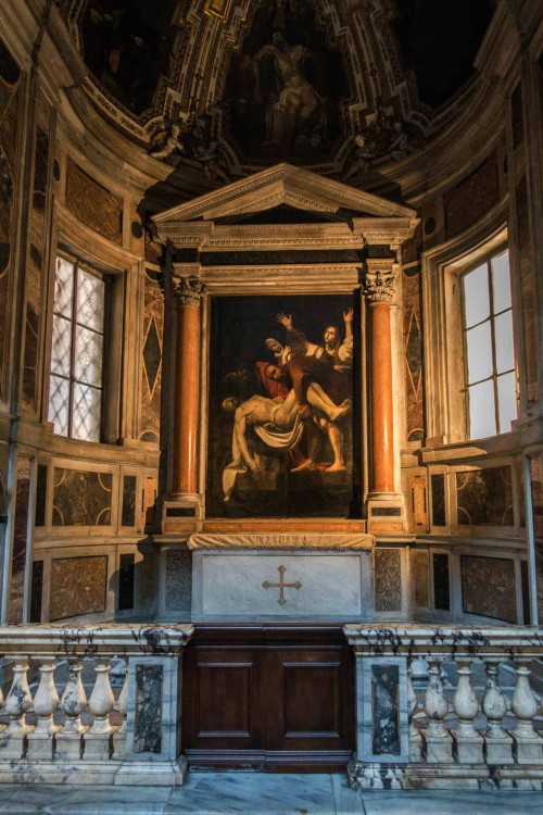 Copy of Caravaggio’s painting in the Church of Santa Maria in Vallicella