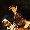 Złożenie do grobu, Caravaggio, Matka Boska i Maria Magdalena pogrążone w smutku, Musei Vaticani
